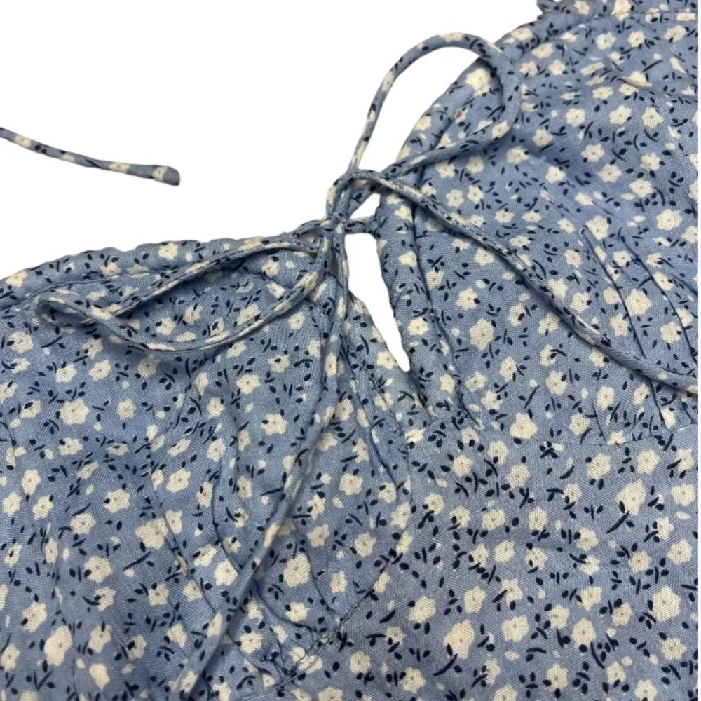 Princess Polly blue floral crop top - size 12 - Picture 7 of 7